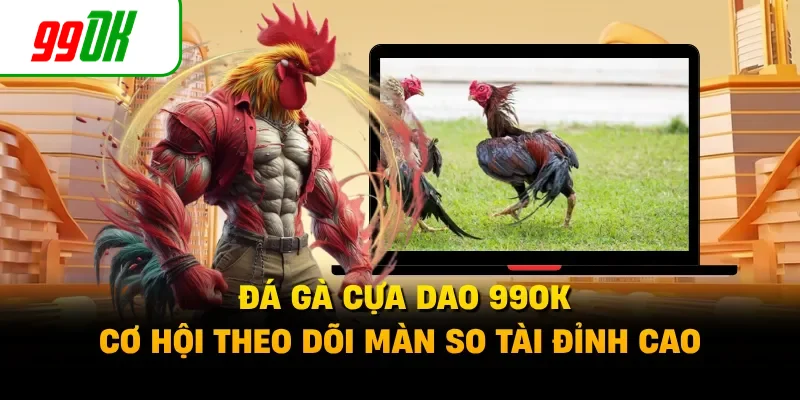 Đá Gà Cựa Dao 99OK - Cơ Hội Theo Dõi Màn So Tài Đỉnh Cao